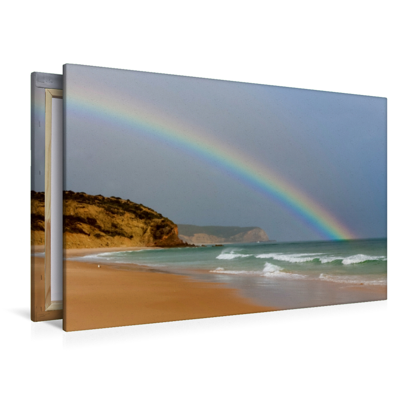 Regenbogen am Strand von Luz