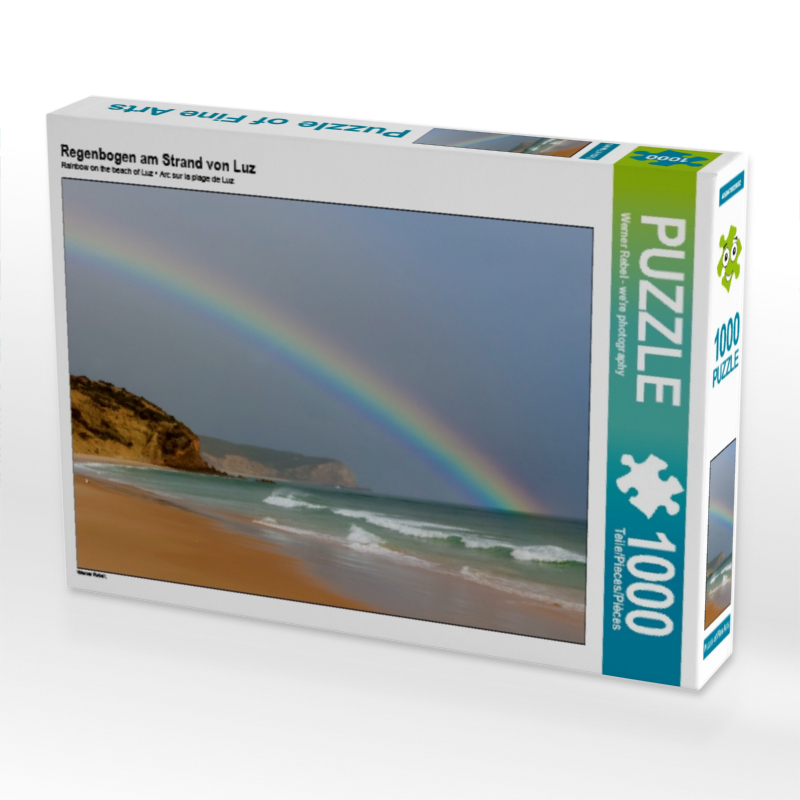 Regenbogen am Strand von Luz