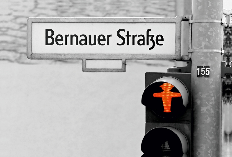 Geschichtsträchtige Straße in Berlin - Bernauer Straße