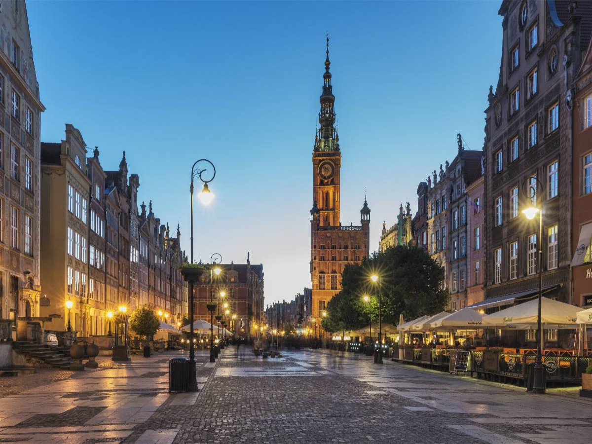 Rathaus am Langen Markt in Danzig