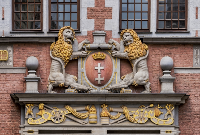 Großwappen der Stadt Danzig am Großen Zeughaus