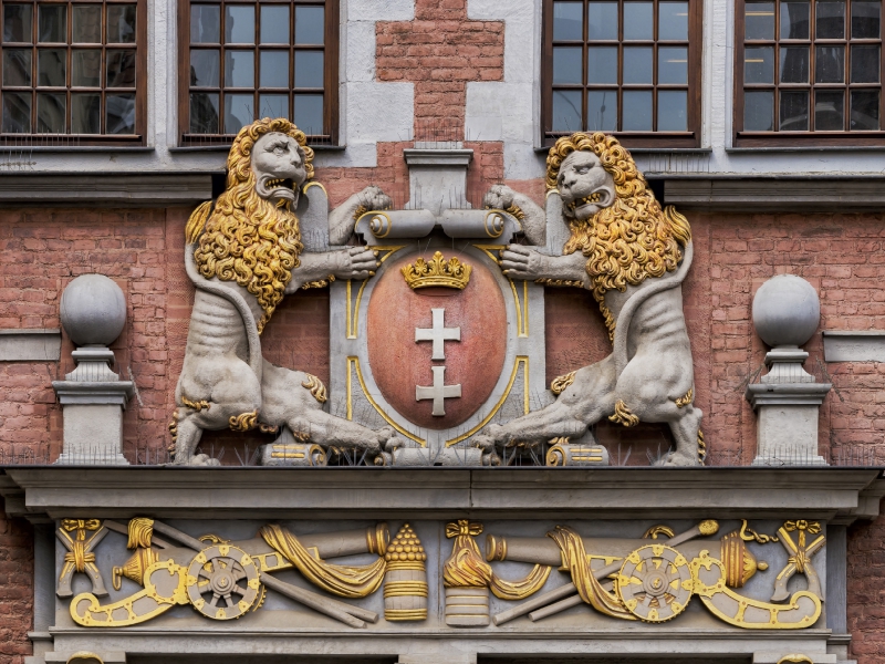 Großwappen der Stadt Danzig am Großen Zeughaus