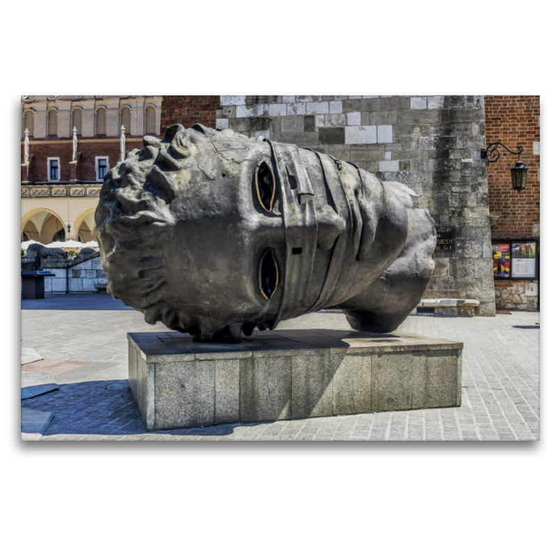 Bronzeskulptur „The Head“ Krakau