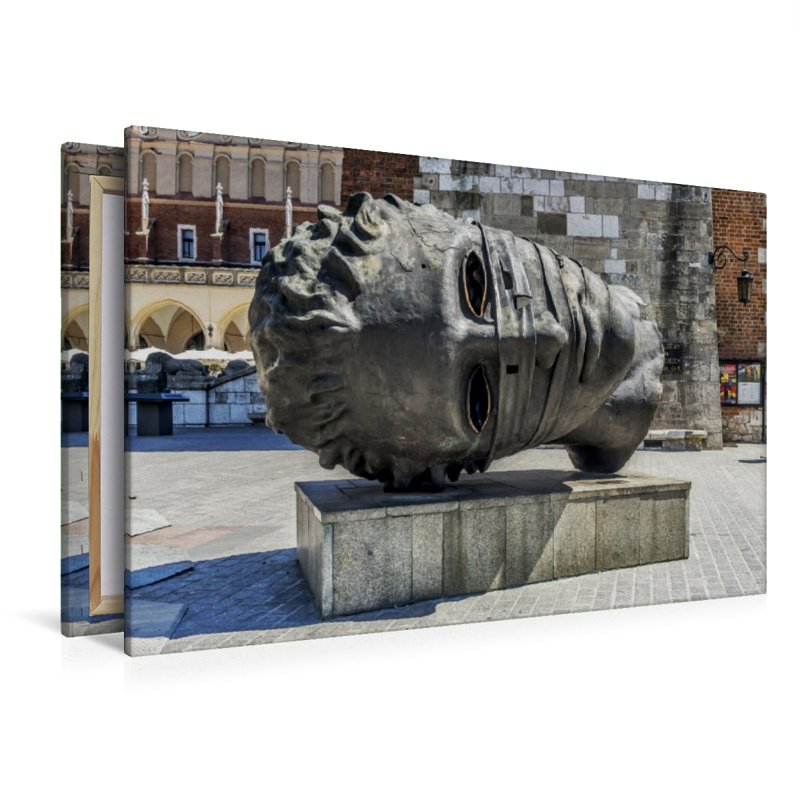 Bronzeskulptur „The Head“ Krakau