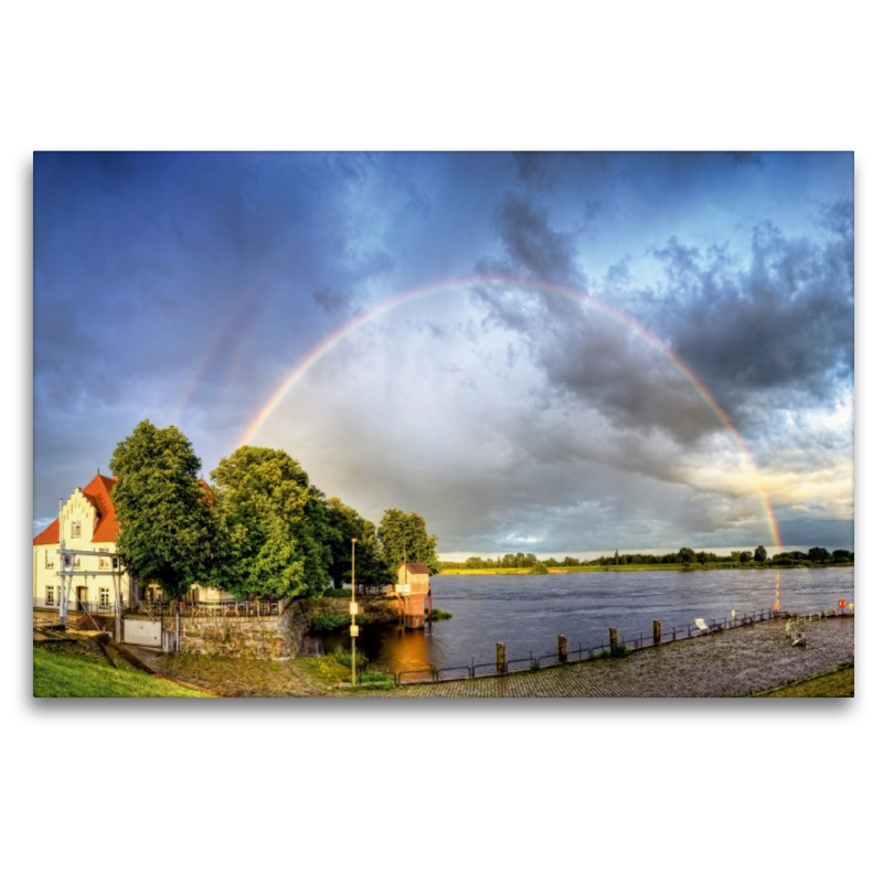 Zollenspieker Fährhaus an der Elbe in Hamburg