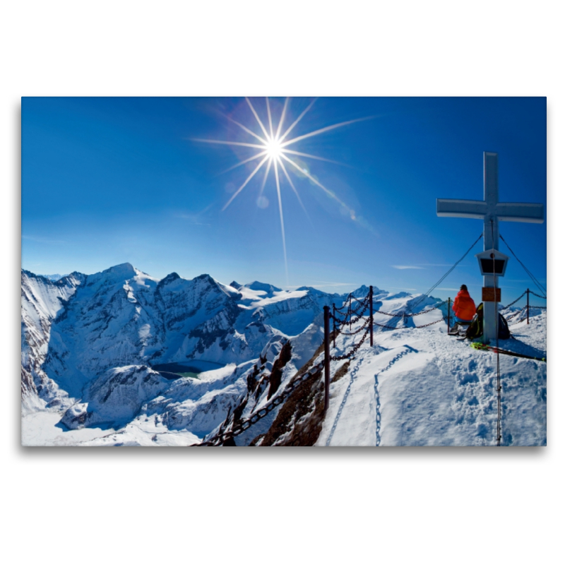 Am Kitzsteinhorn mit Ausblick in die Glocknergruppe