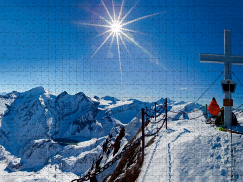 Am Kitzsteinhorn mit Ausblick in die Glocknergruppe