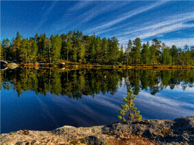 Glasklare Seen prägen das Bild Finnlands