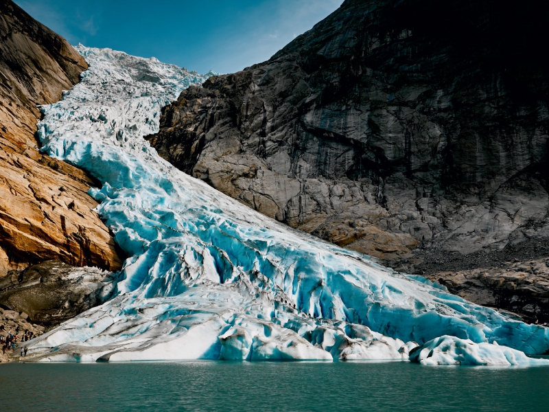 Der Briksdalsbreen - eine der Attraktionen der Region Sogn og Fjordane