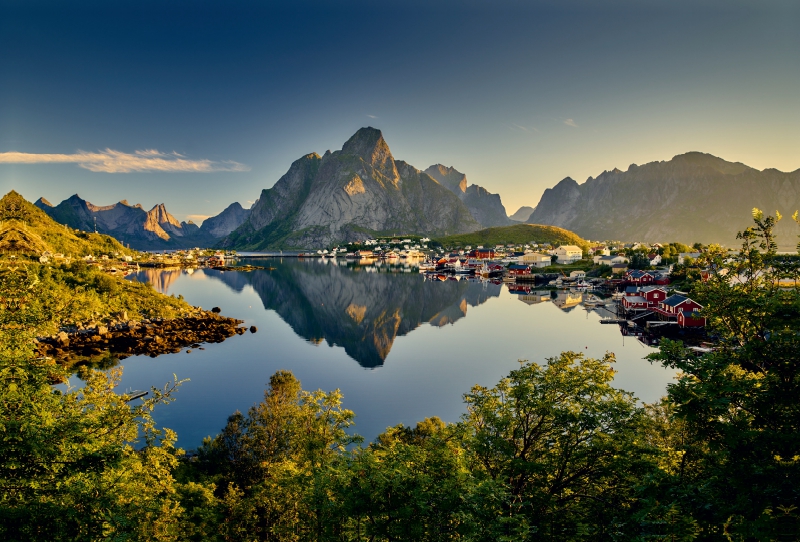 Reine im Morgenlicht