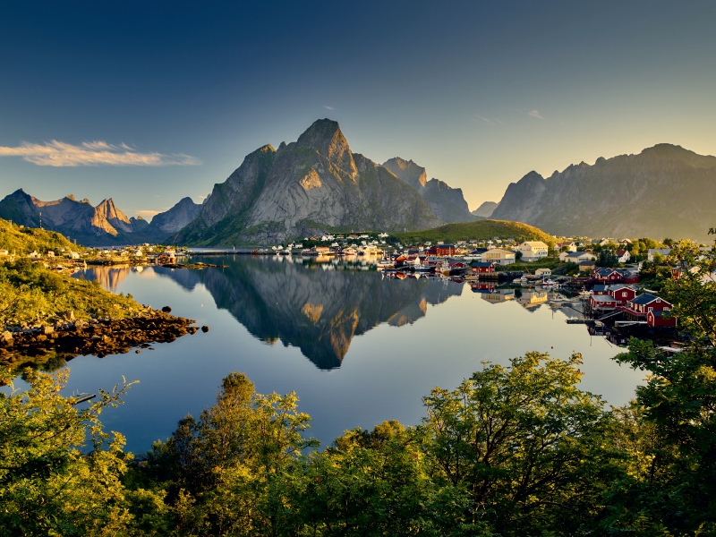 Reine im Morgenlicht