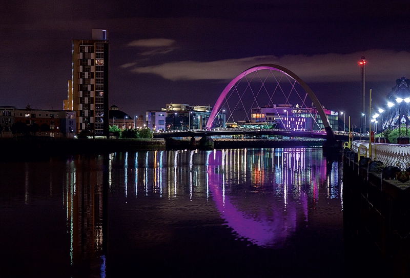 Brücke über den Clyde in Glasgow