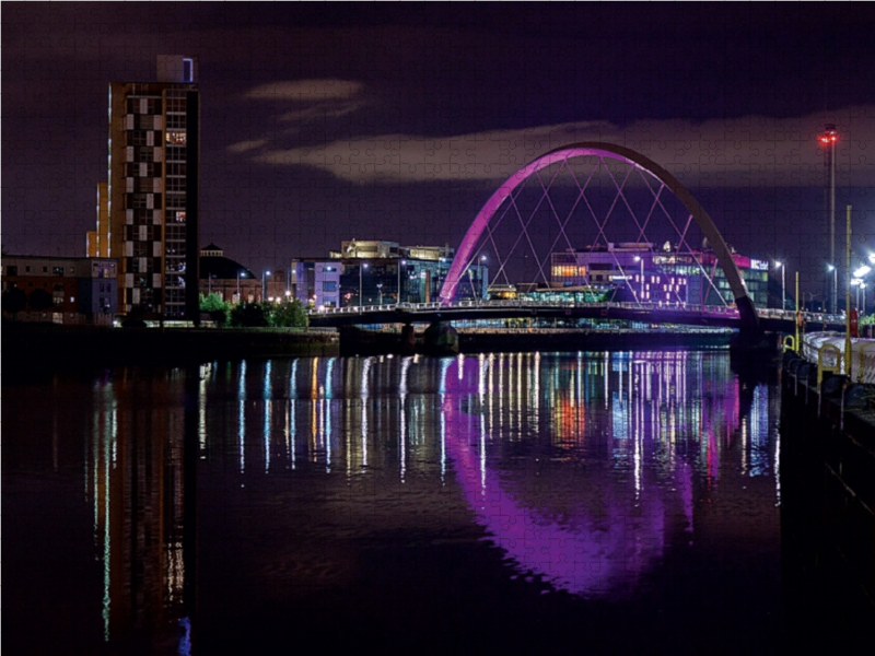 Brücke über den Clyde in Glasgow