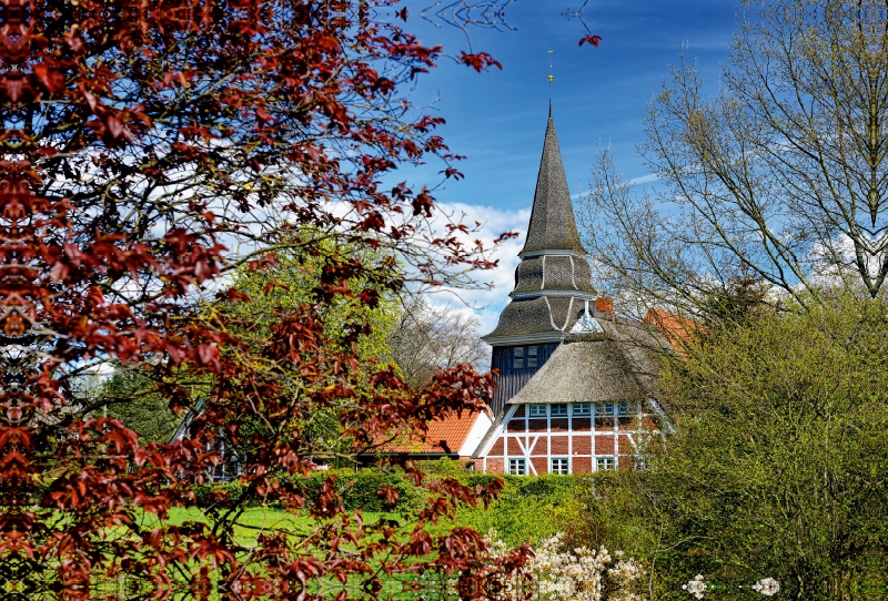 Kirche St. Johannis in den Vier- und Marschlanden in Hamburg