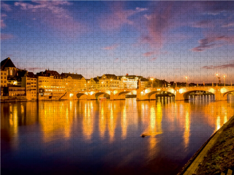 Mittlere Brücke über den Rhein in Basel