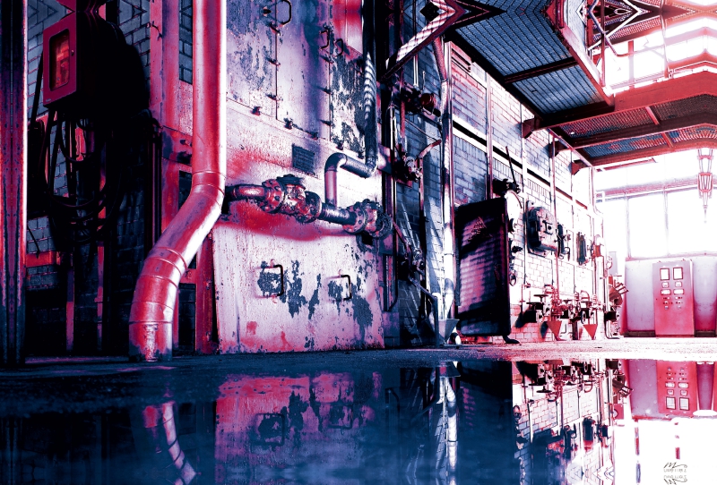 Ein Motiv aus dem Kalender AUSSER BETRIEB - Industriekultur mit PopArt-Einflüssen