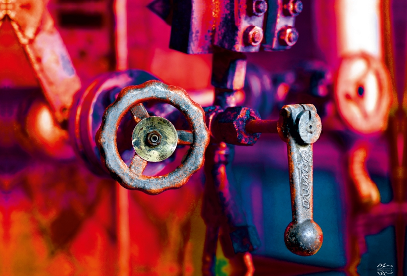 Ein Motiv aus dem Kalender AUSSER BETRIEB - Industriekultur mit PopArt-Einflüssen
