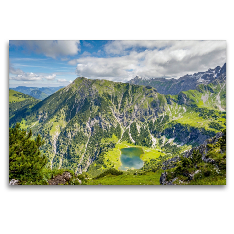 Unterer Gaisalpsee, dahinter der Entschenkopf