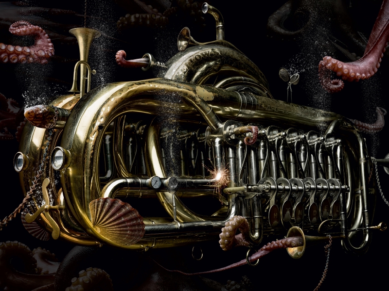 Steampunk trumpet