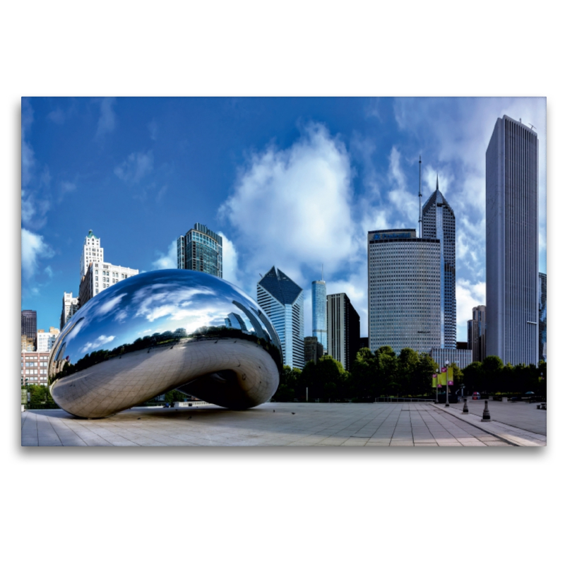 Chicago, Illinois, Skyline im Millenium Park