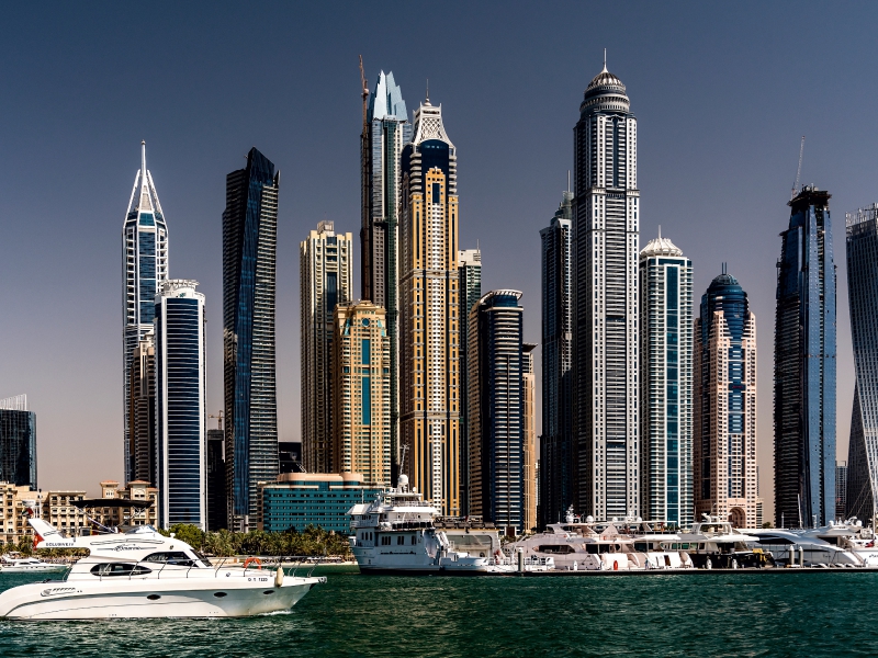 Dubai Marina - Blick vom Meer