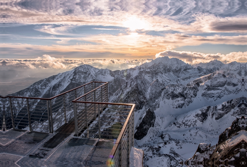 Ausblick von der Lomnitzer Spitze