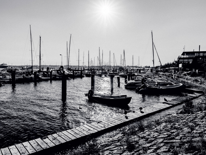 Abendlicht im Hafen