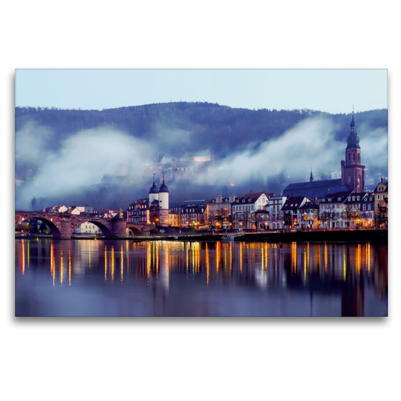 Heidelberg - Altstadt im Nebel