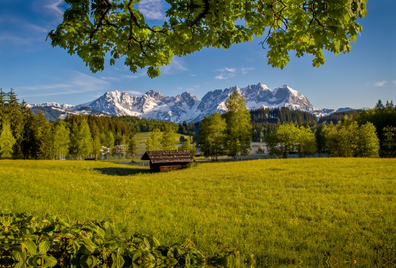 Die berühmte Ansicht vonn Kitzbühel aus