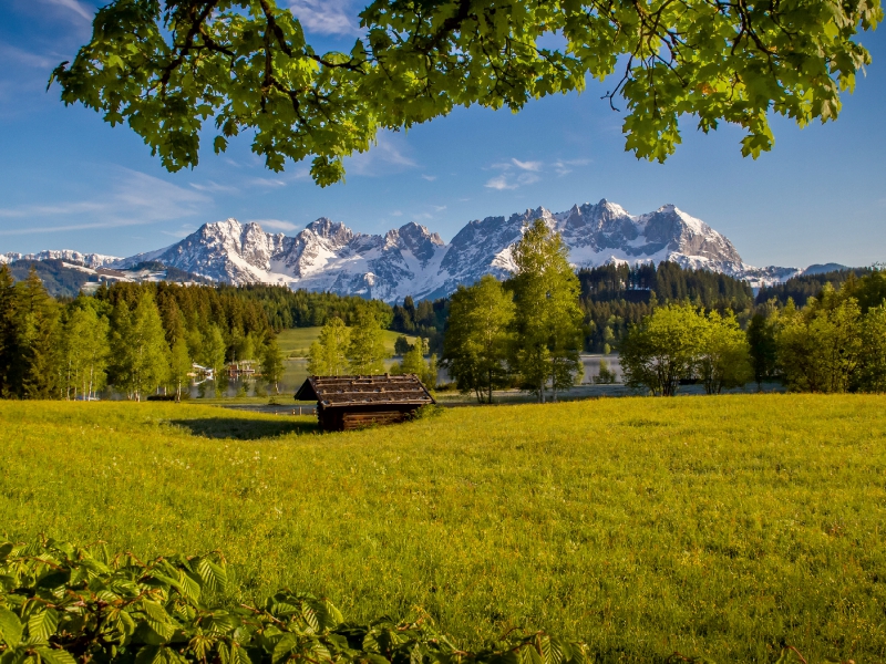 Die berühmte Ansicht vonn Kitzbühel aus