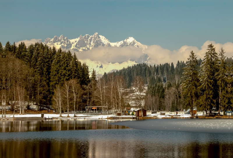 Kaisergebirge mit Schwarzsee