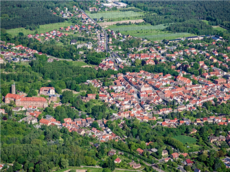 Bad Belzig im Fläming aus der Vogelperspektive