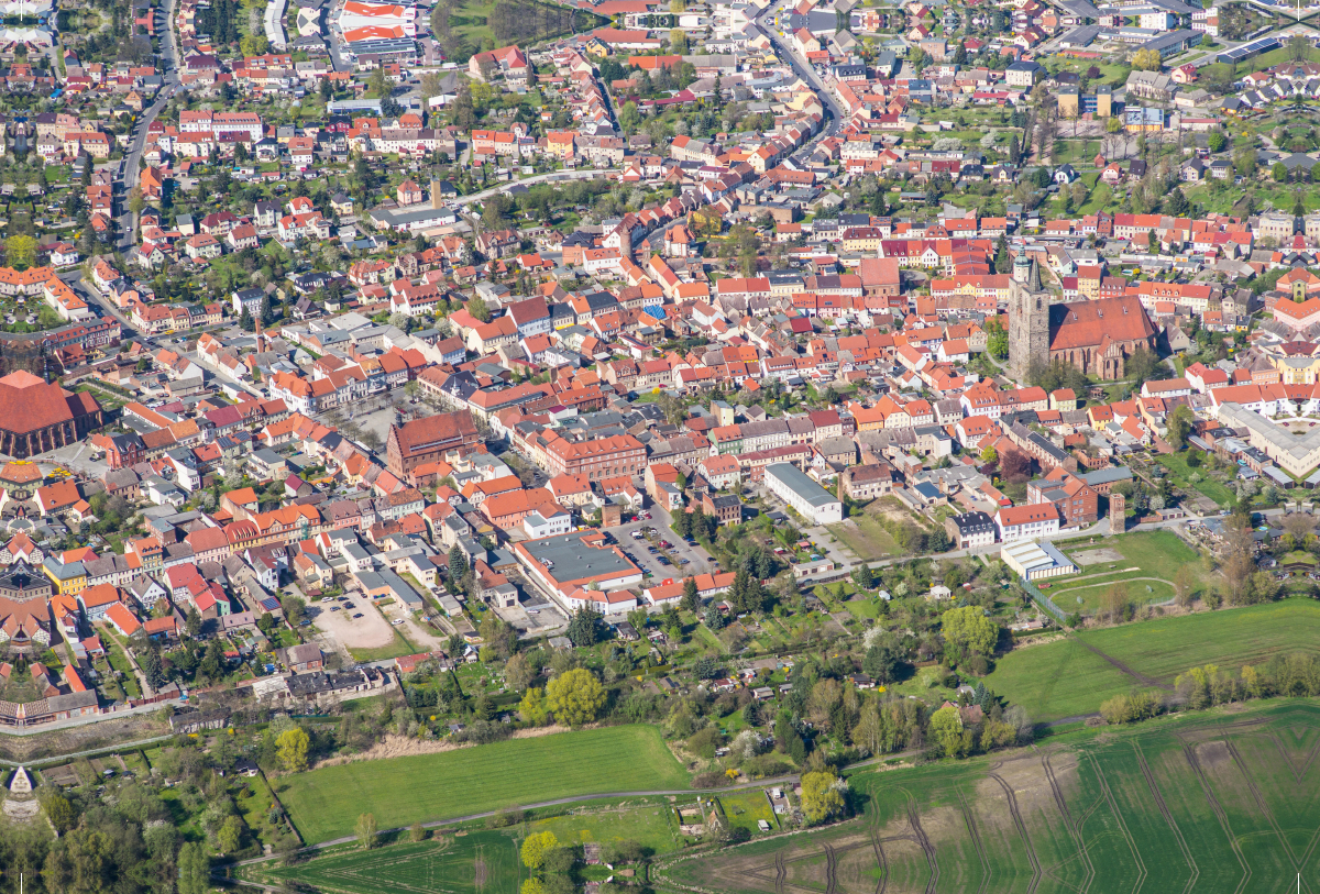 Stadtzentrum Jüterbog (Luftbild)