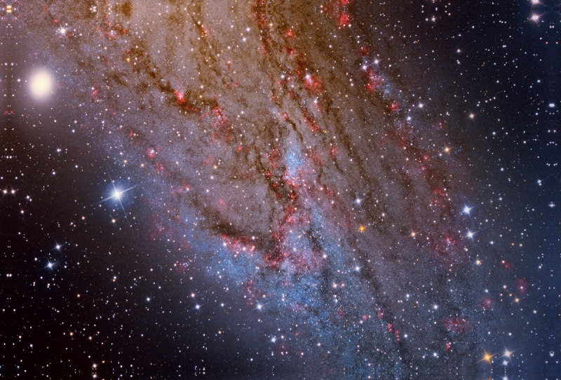 Andromeda-Galaxie M31, Ausschnitt