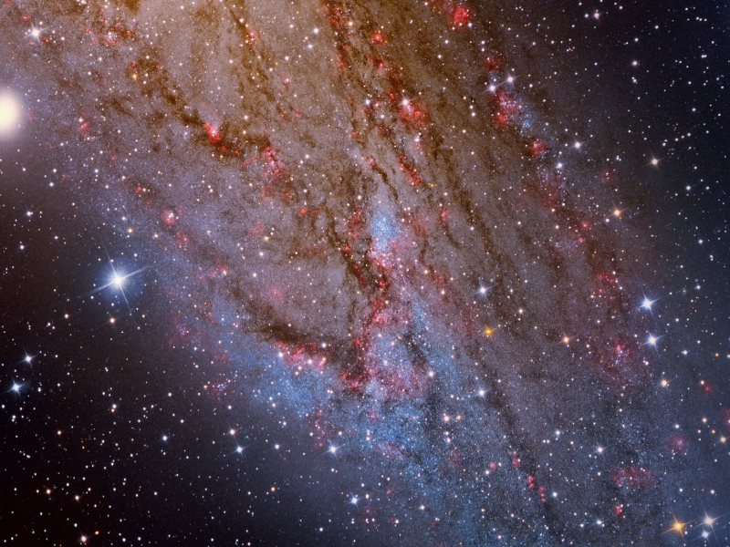 Andromeda-Galaxie M31, Ausschnitt