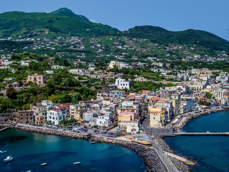 Aussicht vom Castello Aragonese auf Ischia Ponte