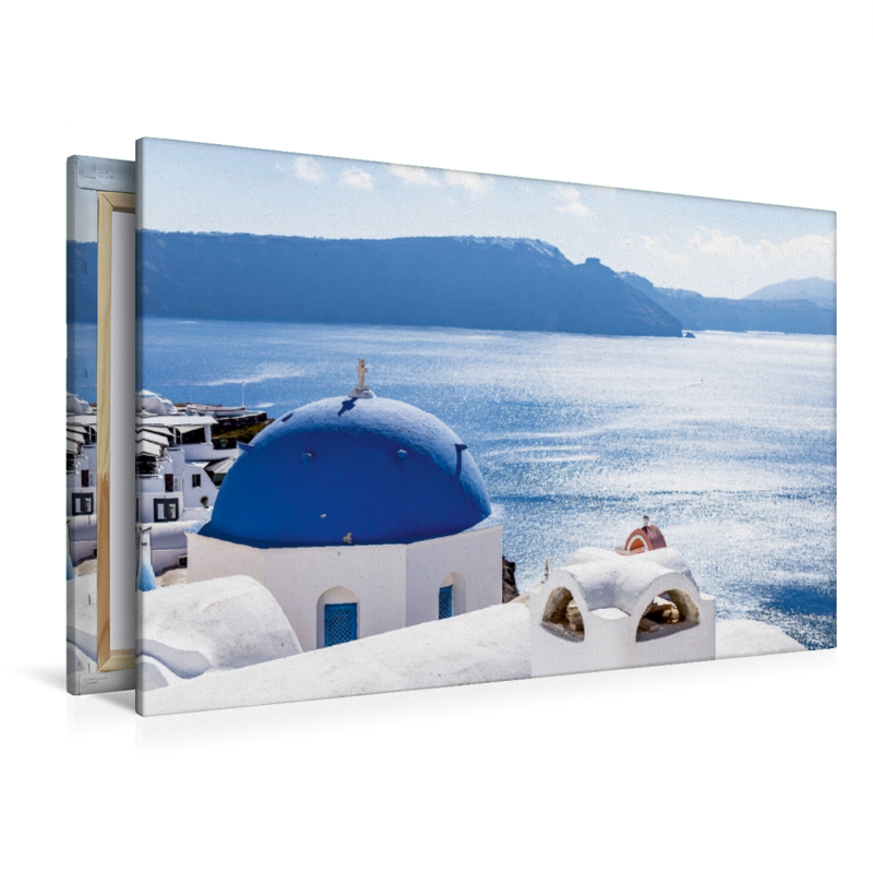 Oia - Kirche und Krater auf Santorin