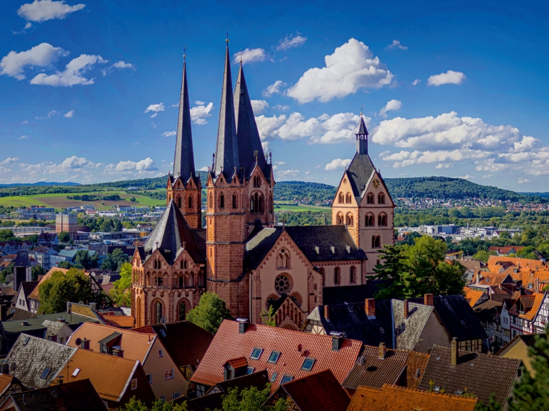 Ein Motiv aus dem Kalender Gelnhausen Marienkirche