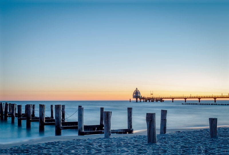 Seebrücke Zingst im Morgenlicht