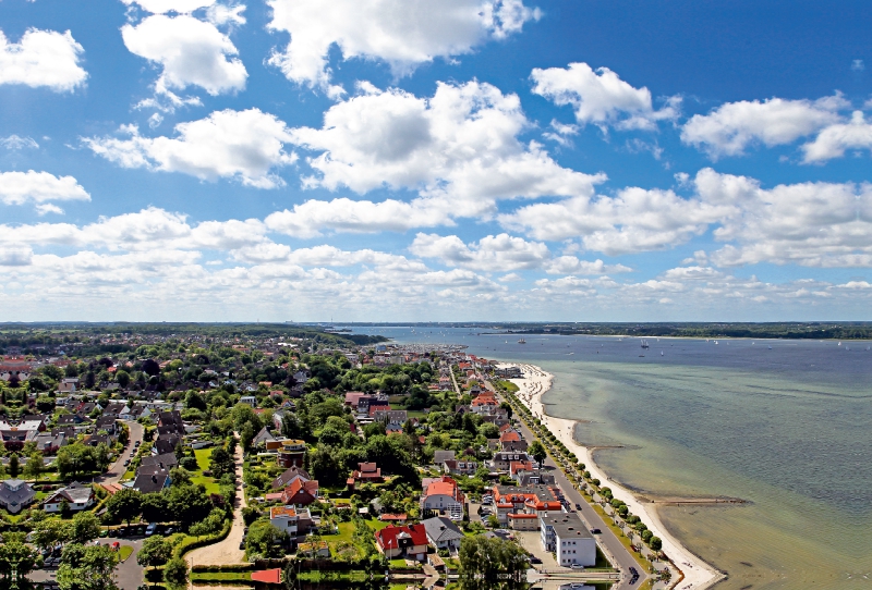 Malerisches Laboe an der Ostsee