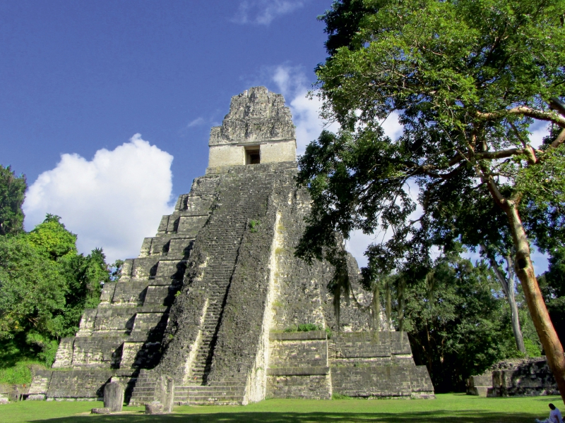 Maya Pyramide in Tikal, Guatemala