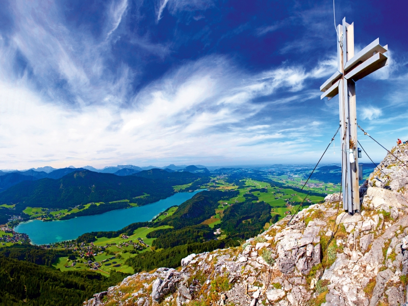 Am Schober mit Blick zum Fuschlsee