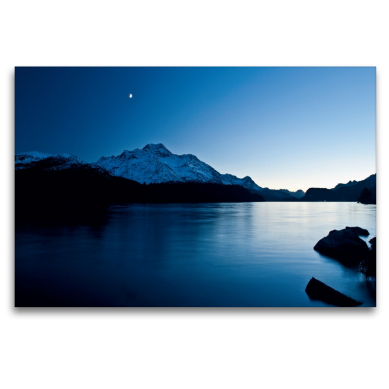 Blaue Stunde im Engadin