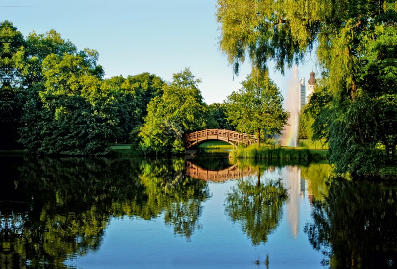 Im Johanna Park von Leipzig