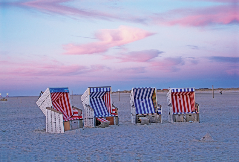 Abendstimmung am Strand von St. Peter-Ording