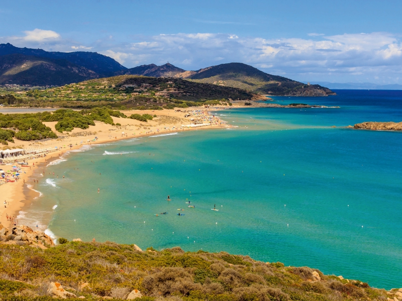 Spiaggia di Su Giudeu, Chia