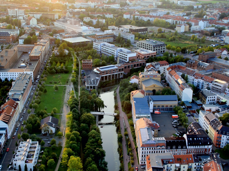 Stelzenhaus am Karl-Heine-Kanal Leipzig