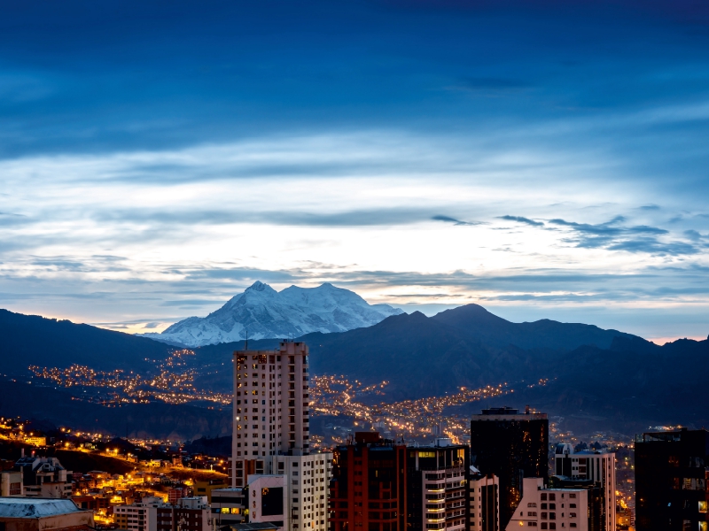 illimani bei Morgendämmerung