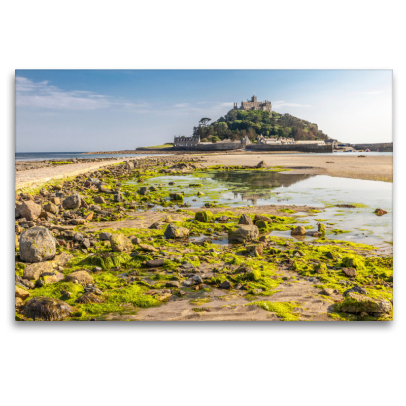 Gezeitenpfad zum St. Michael’s Mount in Cornwall, Südengland