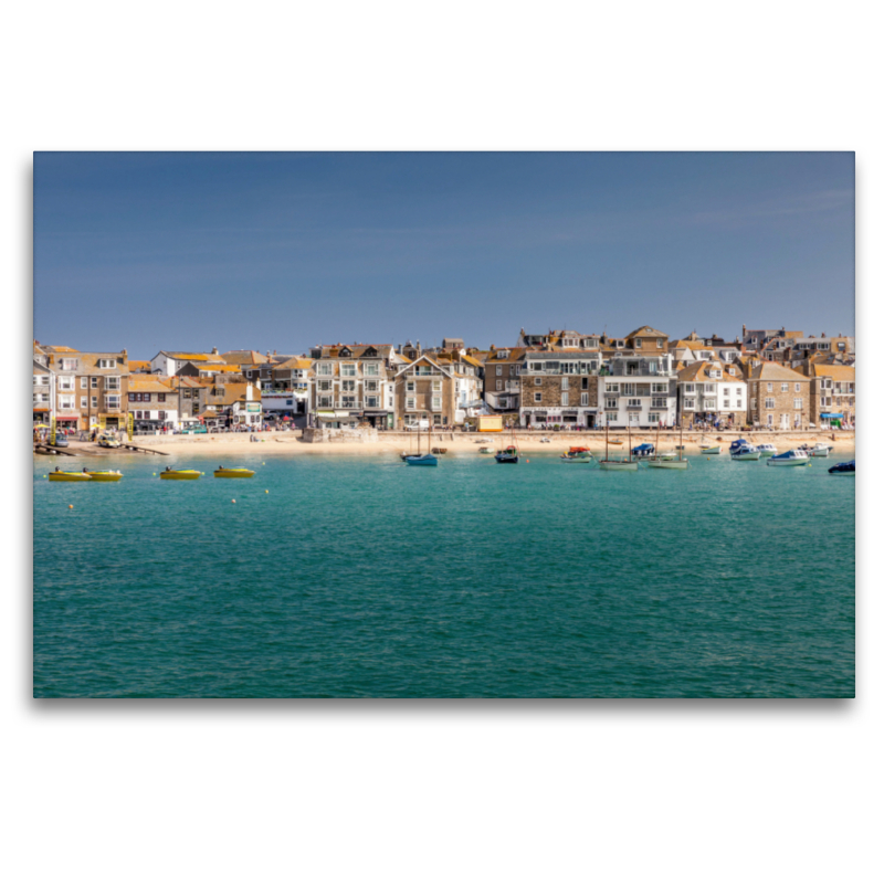 Hafenpromenade von St. Ives, Cornwall, Südengland